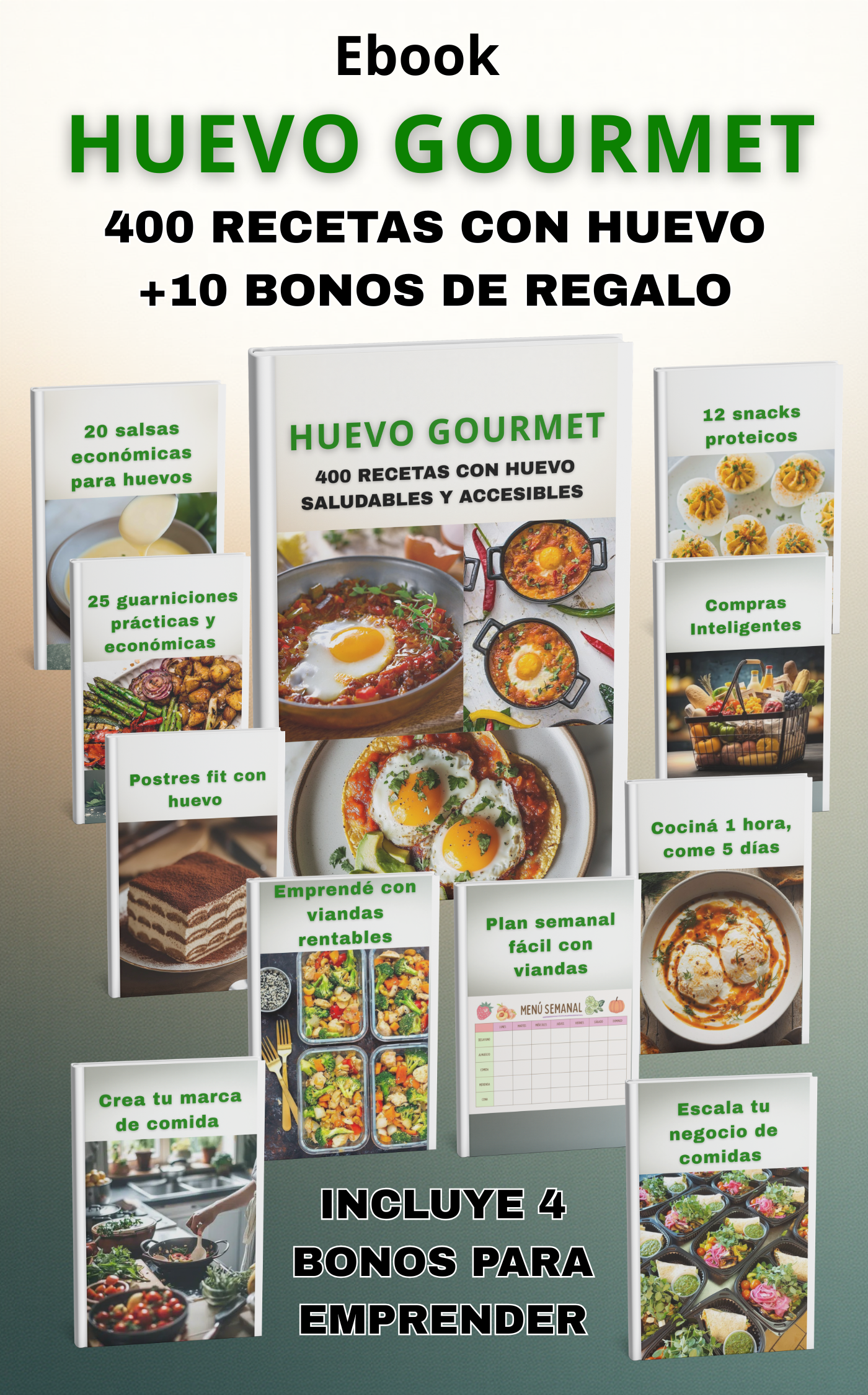 Huevo gourmet: 400 recetas con huevo